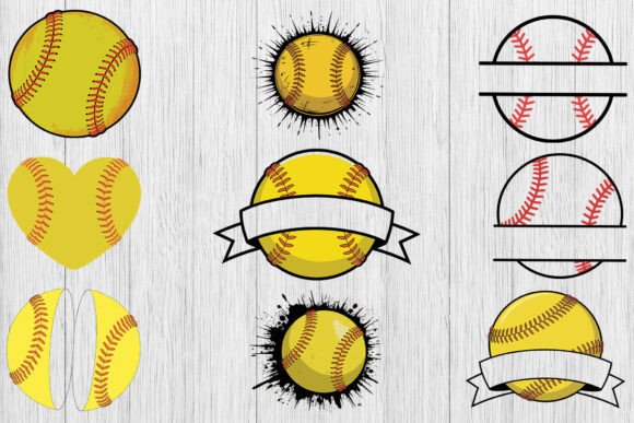 Download Softball Svg Bundle, Sports Clipart Svg - Softball svg Collection
