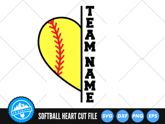 Download Softball Heart Frame SVG | Softball SVG - Softball svg Collection