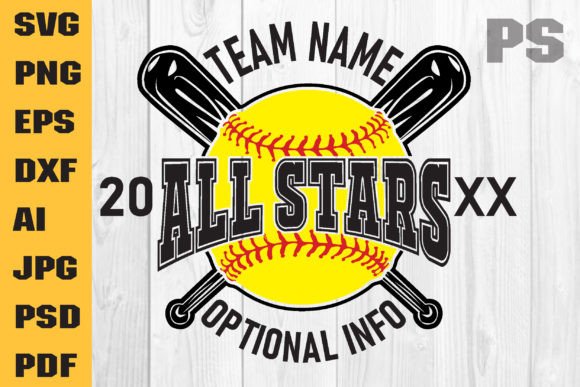 Download Allstar Svg, Softball Svg - Softball svg Collection