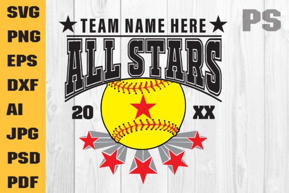 Download Allstar Svg, Softball Svg - Softball svg Collection