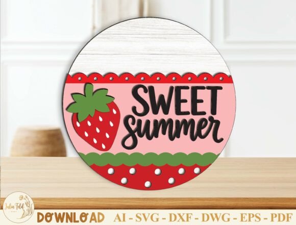 Download Sweet Summer Door Hanger Laser Cut SVG - Premium Resources