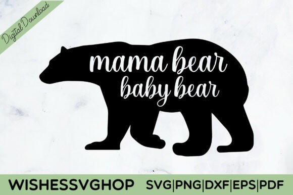 Download Mama Bear Baby Bear SVG PNG Free - Premium Resources